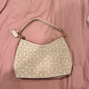 COACH Medium Laurel Bag with Golden Rivers